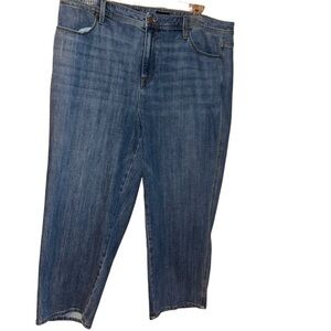 Talbots Stovepipe Jeans High Waist Straight Leg Crop plus size 20W